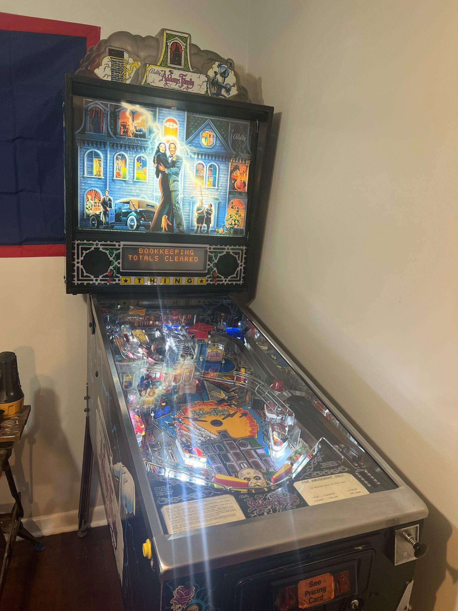 Adams Family Pinball Machine 