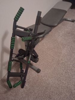 Bench and pull up bar