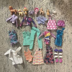 BARBIE Accessories- Pets + Clothes
