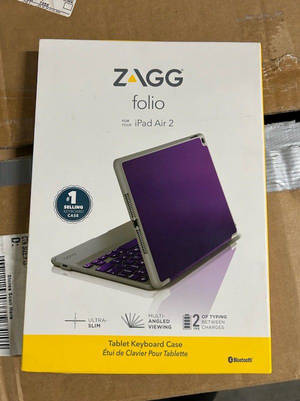 ZAGG Folio IPad Air 2 Tablet Keyboard Case NEW