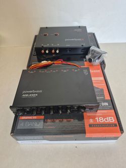 POWERBASS 4 BAND EQUALIZER WITH 10 VOLTS & DIGITAL BASS PROCESSOR WITH 13 VOLTS MAX OUTPUT