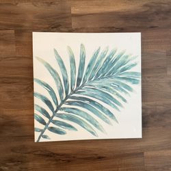 Palm Leaf Canvas Wall Art (Must Sell Fast!)