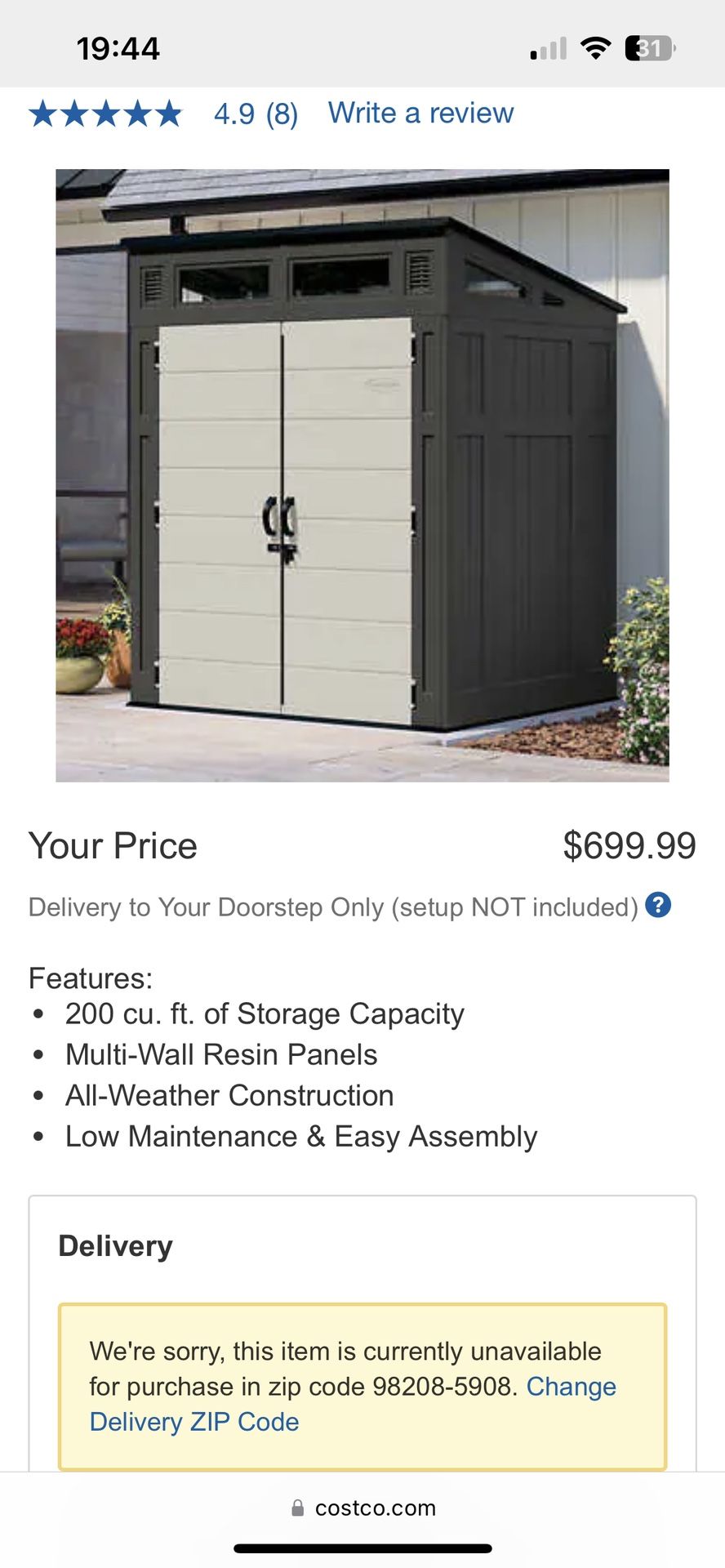 Costco Shed for Sale in Everett, WA - OfferUp