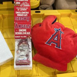 Angels Bobble Head And Glove