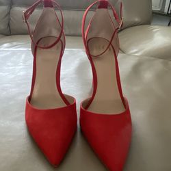 Jlo Heels Red Size 8 1/2