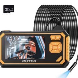 NEW! Industrial Endoscope, 1080P HD 4.3inch LCD Screen 2600mAh Rechargeable Battery Borescope, IP67