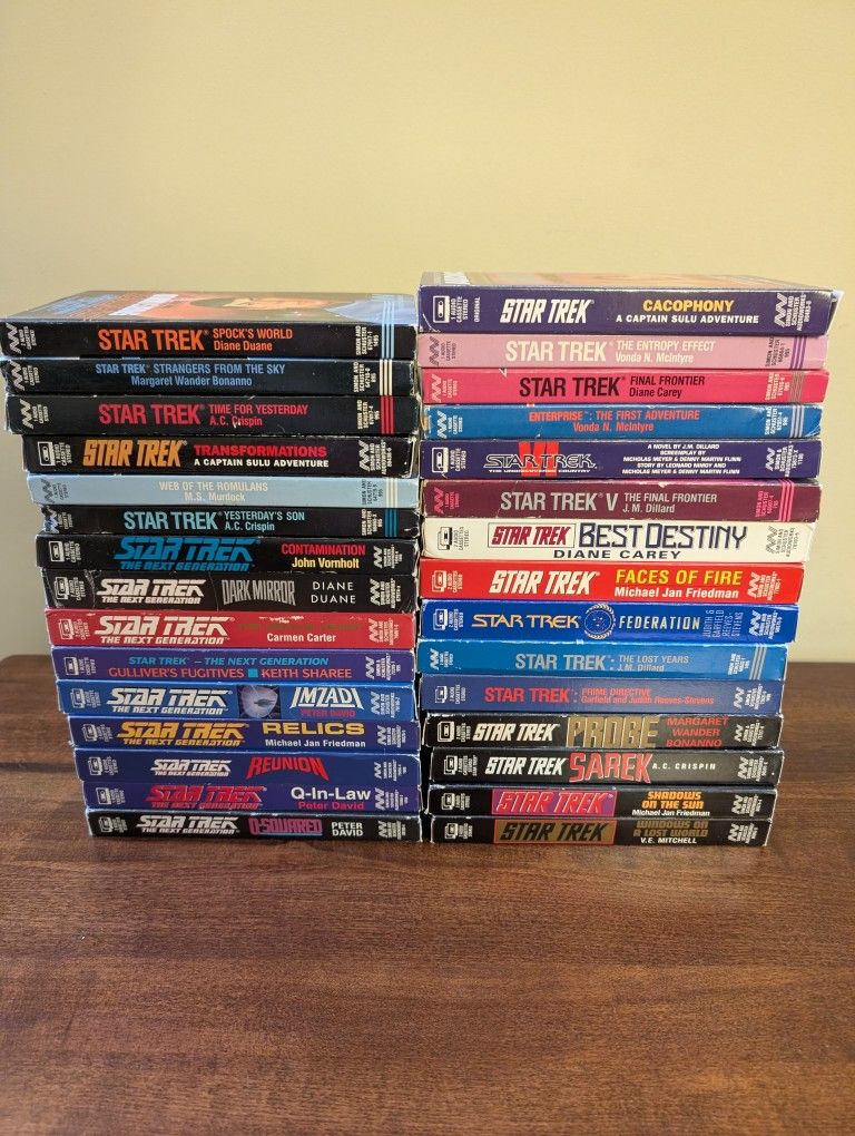 Vintage Lot of 30 Star Trek Audio Cassette Books