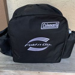 Coleman Fold N Go 2 Burner Propane Camping Stove & Carrying Case