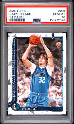 2025 Topps #201 Cooper Flagg Diamante PSA 10