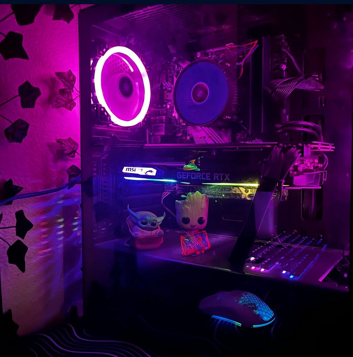 Pc, monitor, keyboard, mouse