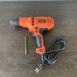 BLACK+DECKER Corded Drill, 5.5-Amp, 3/8-Inch (DR260C)