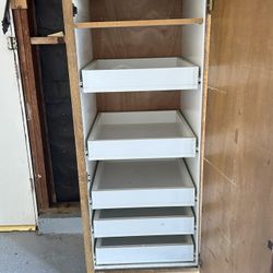 Upper Cabinet & 5 Full extension Drawers For storage 