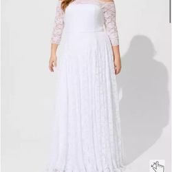 Torrid Lace Wedding Dress Size 24 - New With Tags 