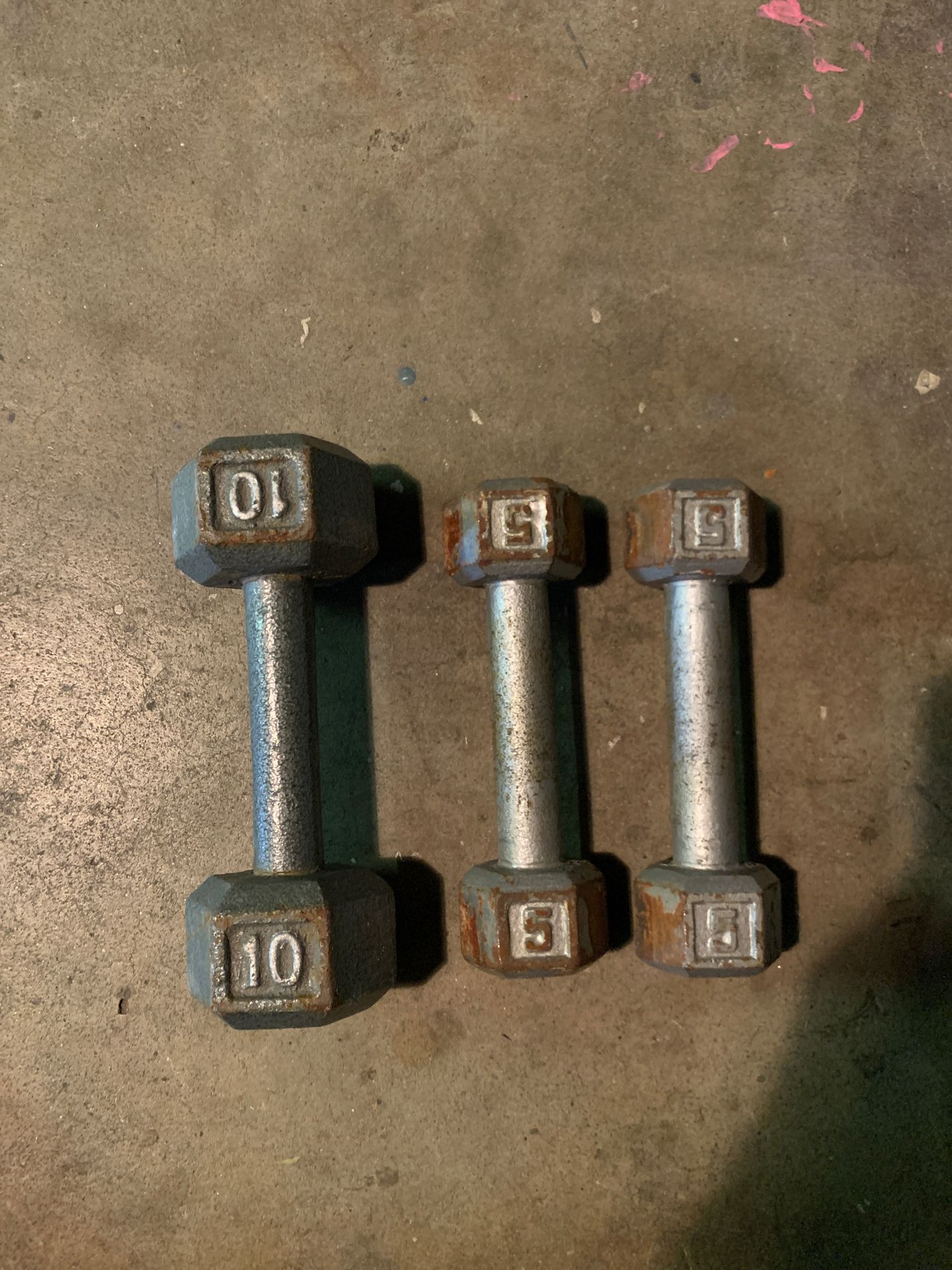 Dumbbells assorted