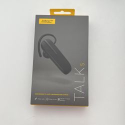 Jabra TALK 5 Wireless Mono Headset, Over-The-Ear, Black  * New. In the box. Sealed. * Wireless * Earpiece, comfortable and light weight * $20.49 at St
