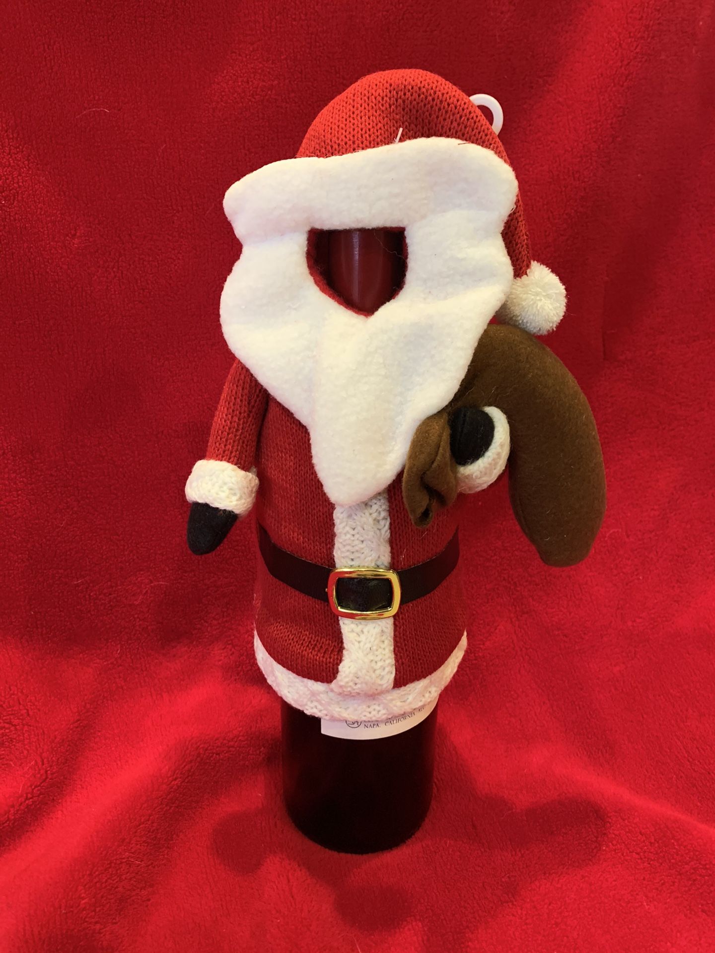 St.Nicholas Square Santa Wine Bottle cover
