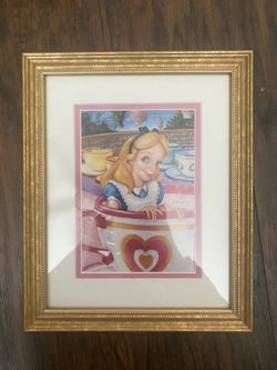 Alice Disney Character Of The Month Framed Art Notecard