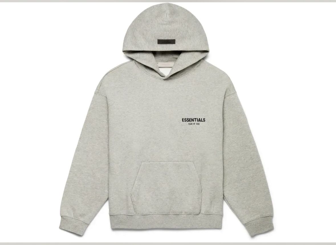 Fear Of God Essentials Dark Oatmeal Hoodie Large