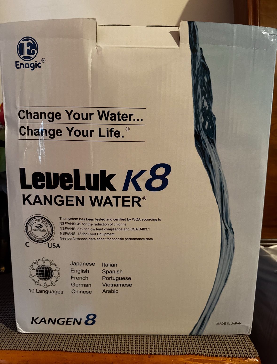 Enagic LeveLuk K8 – Kangen Water® Ionizer – Sealed in Box