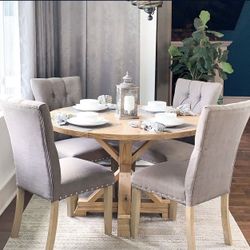 Custom Built Dining Table Solid wood Farmhouse Set Modern Rustic Bench Country Oval Round Counter Breakfast Height  Farm House 