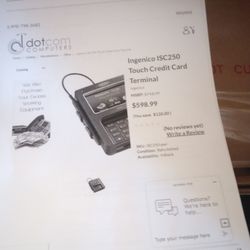 Ingenico Touch Credit Card Terminal 