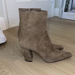Jimmy Choo Suede Ankle Boots - Clay - 39