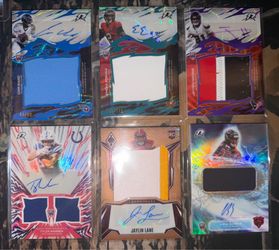 6 card lot #AUTO PATCHES