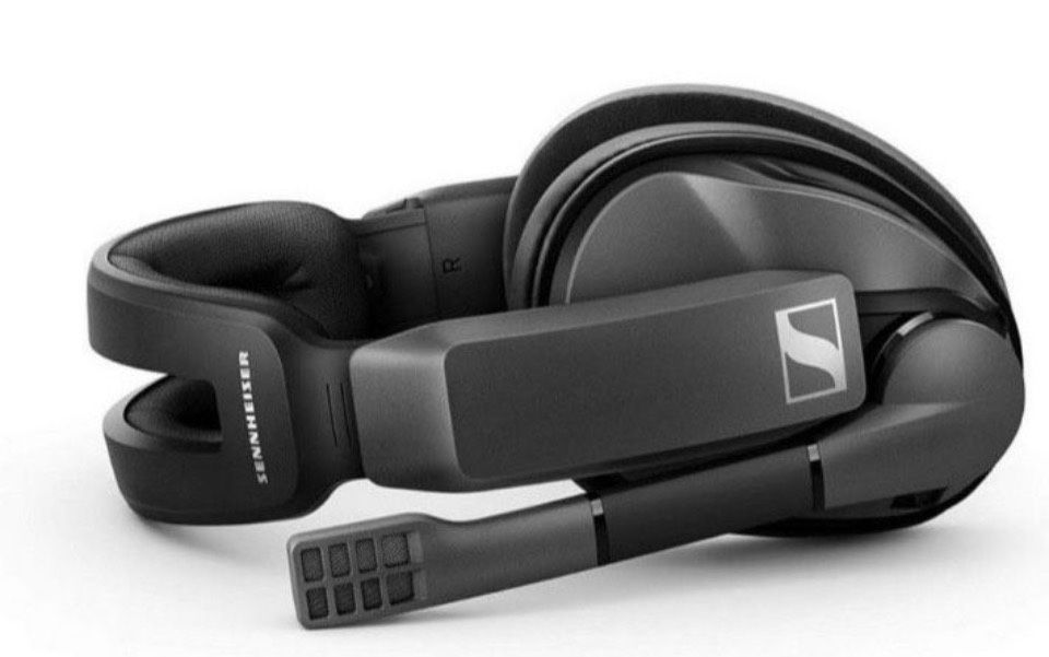 Open Box Sennheiser GSP 370 Over-Ear Wireless Gaming Headset, Low-Latency Bluetooth, Noise-Cancelling Mic, Flip-to-Mute, Audio Presets - PC, Mac, Wind