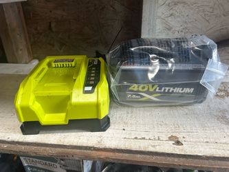 Ryobi 40v 7.5ah battery with charger