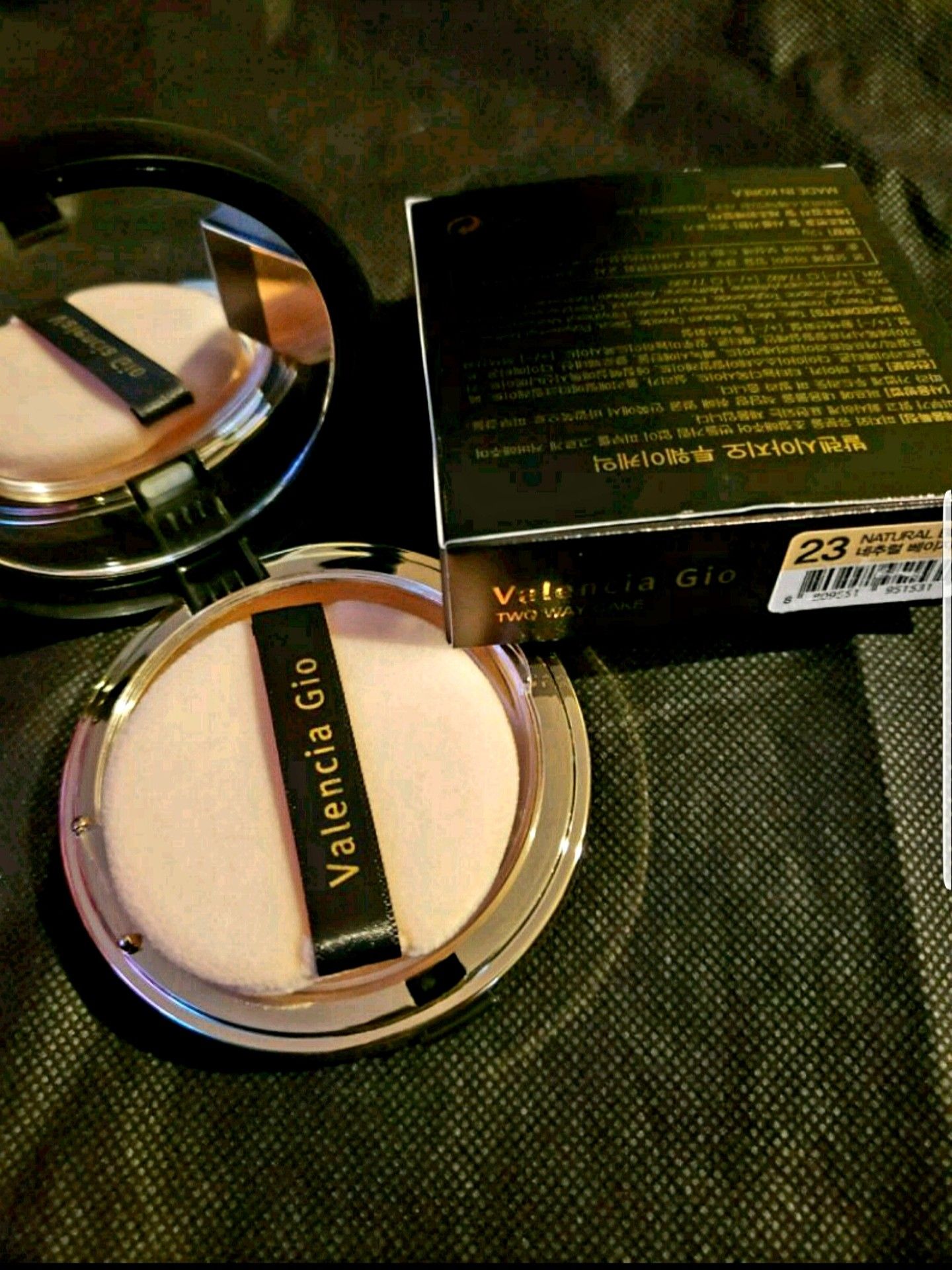Valencia Gio korean two way cake Powder Foundation ! 2 en uno foundacion y polvo