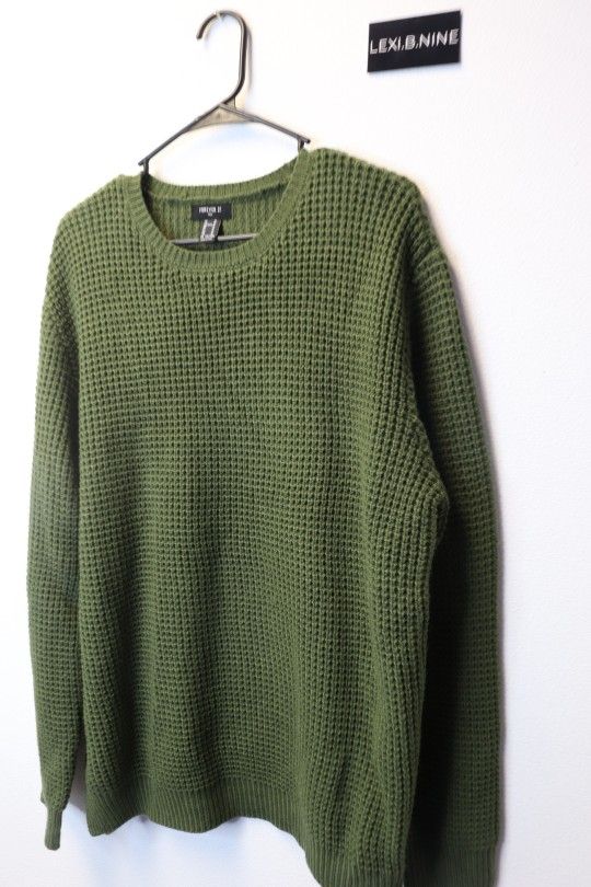 Forever 21 Green Super Cute Sweater For SALE