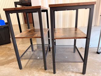 Industrial End Tables Set of 2