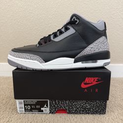 Air Jordan 3”Black Cement”-size 10