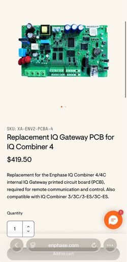 Enphase gateway 4 pcba
