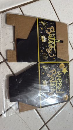 Black And Golden Birthday Party Decoration Gift Box, Interesting Money-pulling Surprise Box, DIY Cash-giving Cake Top Decoration for Activity