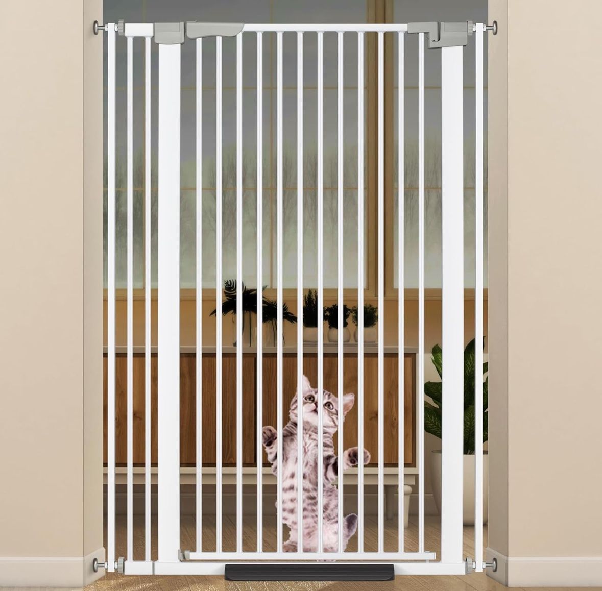 51.18" Extra Tall Cat Gate for Doorway