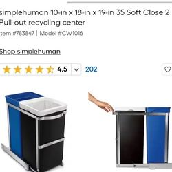 Cabinet Slider Trash / Recycle Add On