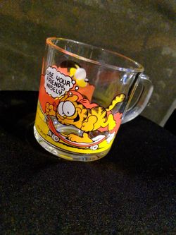 Garfield & Odie Glass Mug