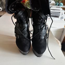 Sexy stilletto Bebe boots size 7