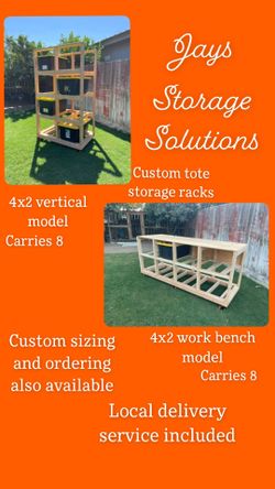 Custom Tote Storage Solution Racks