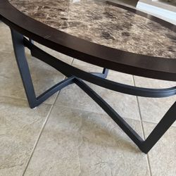 3 Piece Living Room Set Table W 2 end Tables 