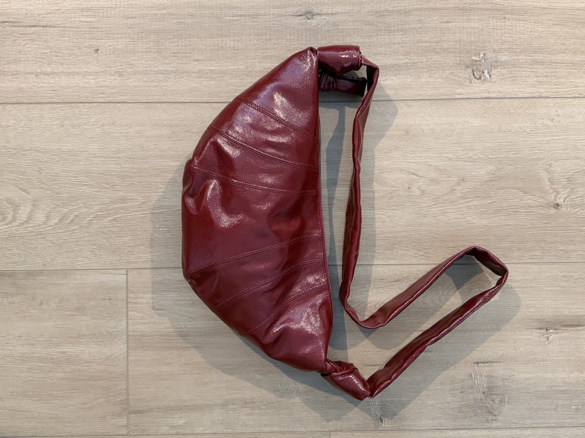 LEMAIRE MEDIUM CROISSANT BAG IN COATED COTTON