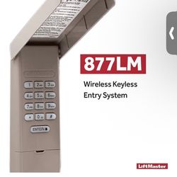 Garage Door Wireless Keypad