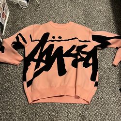 Pink Stussy Knit Sweater