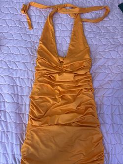 Bodycon Orange Dress