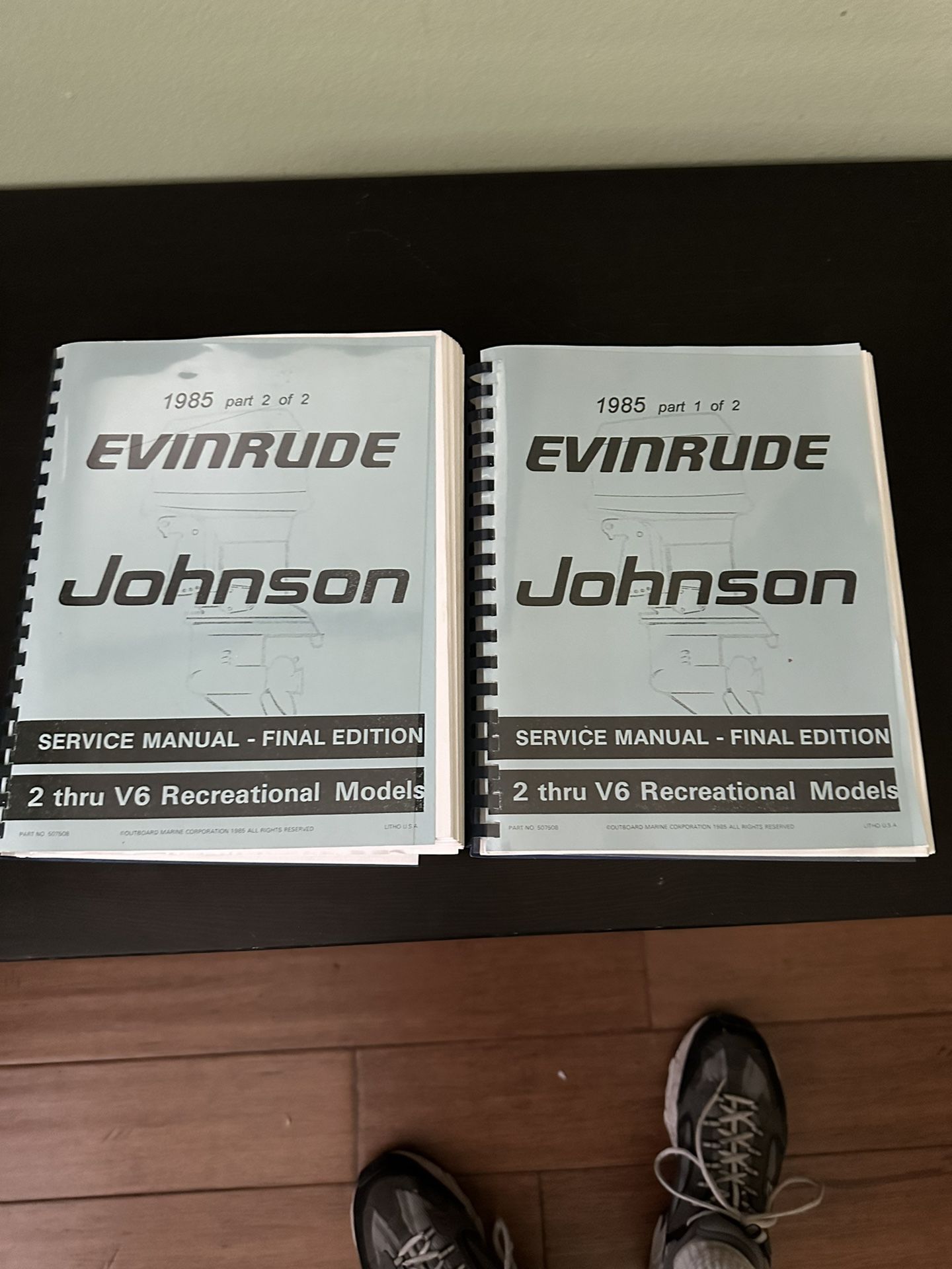 1985 Johnson And Evinrude Service Manuals 