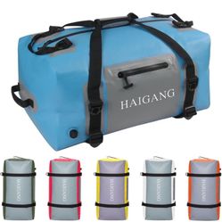 110L Waterproof Duffel Bag, Large Capacity, Adjustable Thickened Straps and Handles, Zip Closure, Air Valve Keeps Equipment Safe, Perfect For Boating 