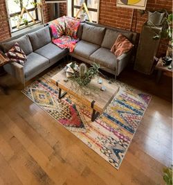 5’x7’ Area Rug distressed modern