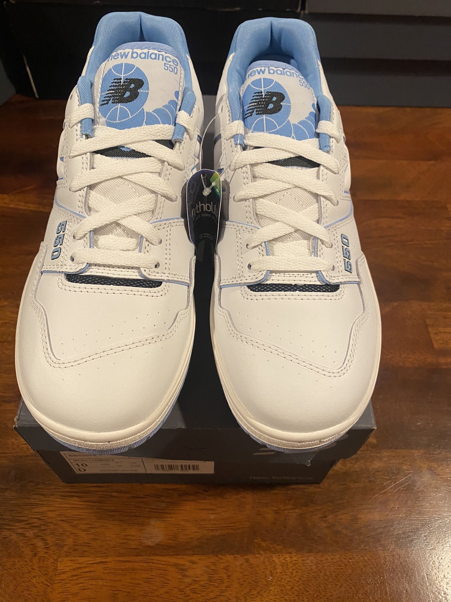 New Balance 550 Team Carolina Blue Size 10