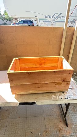 Wooden 2 x 1 planter boxes
